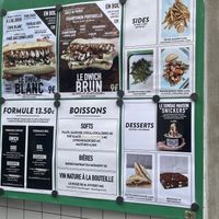 Menu  at Plan D - DWICH & Glace in Paris