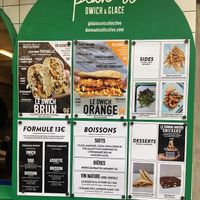 Menu (that was last year, I think now the price for the sandwiches is 10€) at Plan D - DWICH & Glace in Paris
