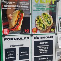Menu at Plan D - DWICH & Glace in Paris