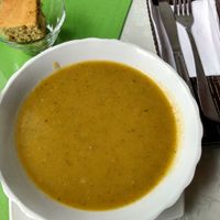 Cream of vegetable soup at El Enebro in Pereira