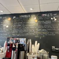 Huge menu, many vegan options   at Connie's Bakery in Provincetown