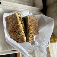 BLK (coconut bacon lettuce and homemade jalapeño kraut)   at Shine On Juicery in Kill Devil Hills