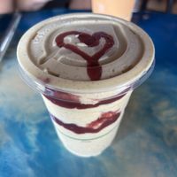 Sea Star smoothie (with added hemp protein )  at Shine On Juicery in Kill Devil Hills