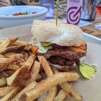 Beyond burger special at Grid City Beer Works in Salt Lake City