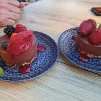 Vegan chocolate dessert at Salt & Pepper in Medulin