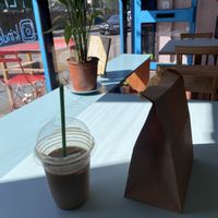 damn i ate the croissant before taking the actual picture  at Kinder Kitchen in South East London