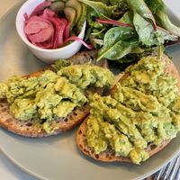 Smashed avo  at Kinder Kitchen in South East London
