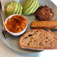 Full English no mushroom   at Kinder Kitchen in South East London