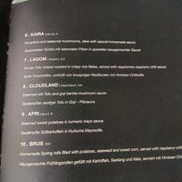 Menú with small dishes part 2 at Citta in Hamburg