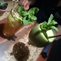 Ice tea and detox green at Citta in Hamburg