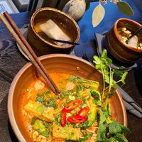 Spicy tofu noodle dish 🌶🌱 at Citta in Hamburg
