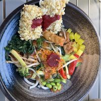 Udonnudeln mit Gemüse gebratenem Tofu  at Citta in Hamburg