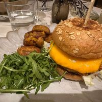 Chickpea burger at Ohh Boy in Athens