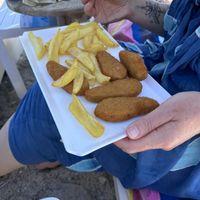 Vegan‘chicken’ tenders   at Nissi Beach Cafe in Kos