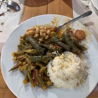 Mixed vegetarian plate   at Gozlemeci Sema in Fethiye