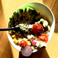 Buddha bowl at Artelier Cafe & Bar in Bratislava