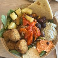 Build your own grain bowl with falafel.   at Kairos in Greenville
