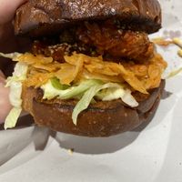 Korean burger   at Kitsune Burgers in Brussels