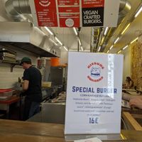 inside at Kitsune Burgers in Brussels