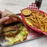 special burger at Kitsune Burgers in Brussels