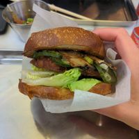 Limited edition burger at Kitsune Burgers in Brussels
