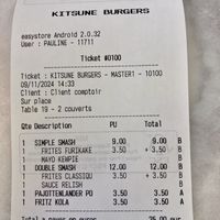   at Kitsune Burgers in Brussels