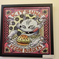 They support local artists:) , you can find  the Instagram account of the artists who made the art decoration at Kitsune Burgers in Brussels