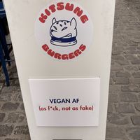   at Kitsune Burgers in Brussels