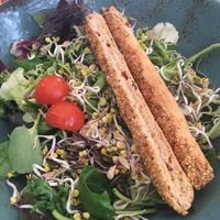 Rohlöstlicher Sprossensalat  at Hans im Glück in Kiel