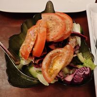 Salad on house at Nora Indian in Antwerpen