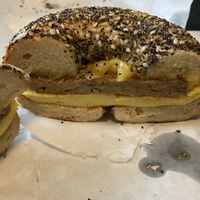 Applegate breakfast sandwich, very good, highly recommend!   at Bowery Bagels in Portland