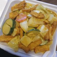 Curry Tofu  at Golden Gate in Forks