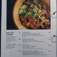 Menu at Why Not? in Chiang Mai