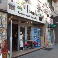 Outside at Fragola in Budapest