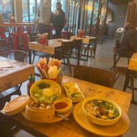 Few vegan options , cool place   at Oriental Soup House - Szervita tér in Budapest