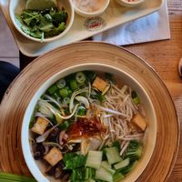 Spicy soup with tofu at Oriental Soup House - Szervita tér in Budapest