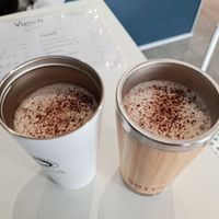 Coconut hot chocolates at Vunch in Bromley