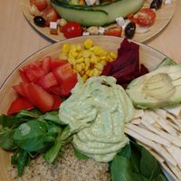 Ensalada at A Flama in Zaragoza