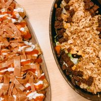 Brava and aragonessa ensalada  at A Flama in Zaragoza