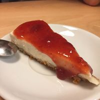 Cheesecake at A Flama in Zaragoza