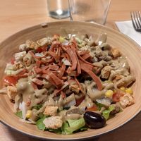 Caesar salad at A Flama in Zaragoza