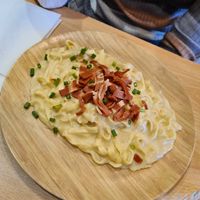 Carbonara at A Flama in Zaragoza