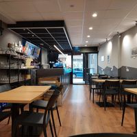 Interior at 1pm for an early lunch at A Flama in Zaragoza