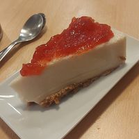 Cheesecake at A Flama in Zaragoza