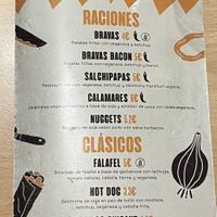 Menu   at A Flama in Zaragoza