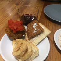 Tapitas veganas at A Flama in Zaragoza