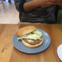 Hamburguesa quinoa at A Flama in Zaragoza
