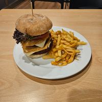 Double burger at A Flama in Zaragoza