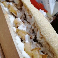 Bocadillo de "calamares" at A Flama in Zaragoza