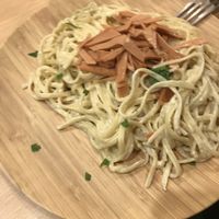 Carbonara at A Flama in Zaragoza